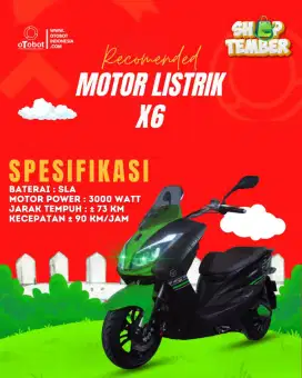 Sepeda+motor listrik X6