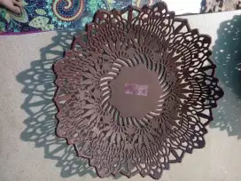 Piring rotan bahan plastik 10 pcs