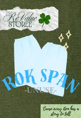 Jual Rok Span Belah Belakang Warna Putih (Unuse)
