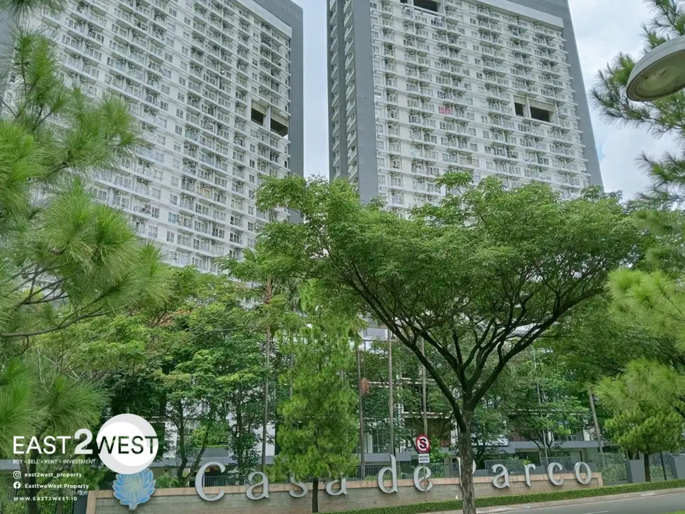 Dijual Apartemen Casa De Parco BSD City Tangerang Unit Gandeng Tower Magnolia Tipe 2 Bedroom Corner & Tipe Studio Bisa Beli Satuan atau Gandeng Murah