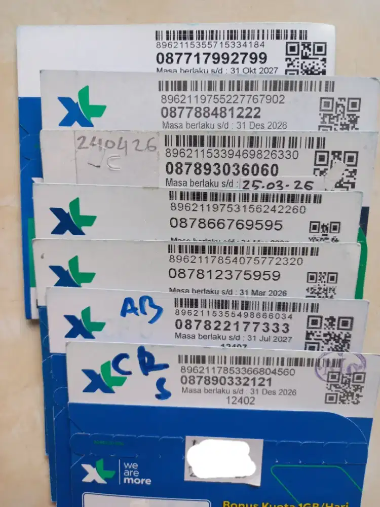 XL nomor cantik