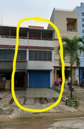 Dijual Ruko 3 Lantai SHM Hadap Timur di Jl Ir Soekarno Kendari 3M