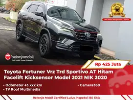 [ GARANSI 5TH ] Toyota Fortuner Vrz Trd Sportivo AT 2020/2021