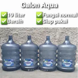 Galon Aqua Kosong 19 Liter Bersih Normal Siap Pakai