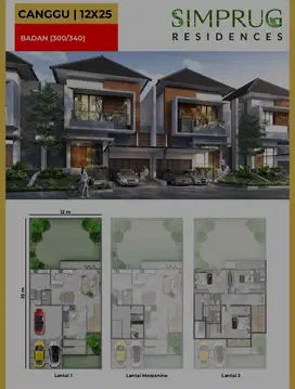 Dijual Rumah Simprug Residences Uk 12x25 Badan Type Canggu PIK2