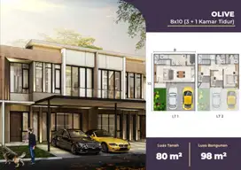 Dijual Rumah Milenial Cluster Baltimore 8x10 Posisi Badan PIK2