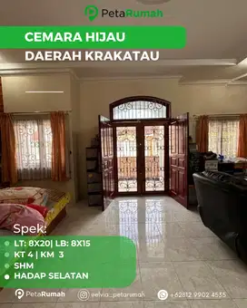Rumah 2 Lantai Siap Huni Dalam Komplek Cemara Hijau