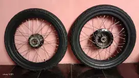 Velg set Almunium rx king ring 18