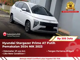 [ GARANSI 5TH ] Hyundai Stargazer Prime AT Putih 2023/2024