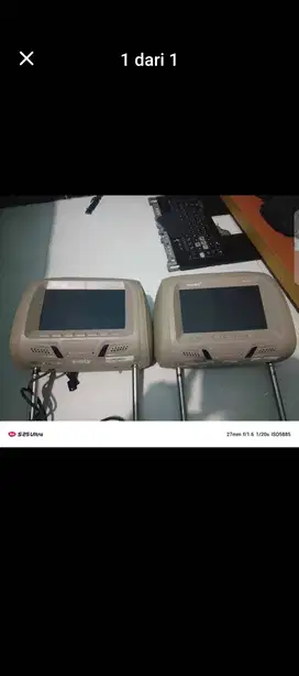 headrest tv jok belakang mobil