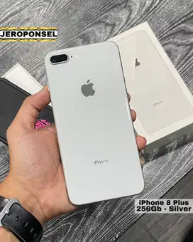 IPHONE 8 PLUS 256GB SILVER MULUS ORIGINAL GARANSI ALL OPERATOR