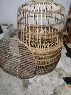 Sangkar jemur ayam 2 biji + 1 tatakan