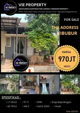 Rumah Luas HooK di The Address Cibubur