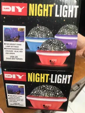 Lampu Malam / Night Light Motif Bintang
