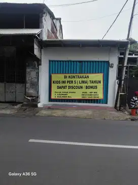 Disewakan kios 1 lantai lokasi strategis