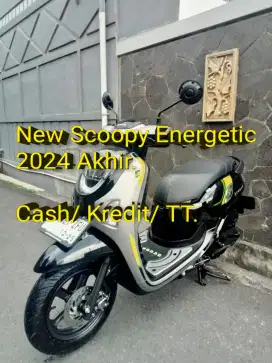 Scoopy Energetic 2024 Akhir. Pajak ON. Standar. Mulus. Cash/Kredit/TT