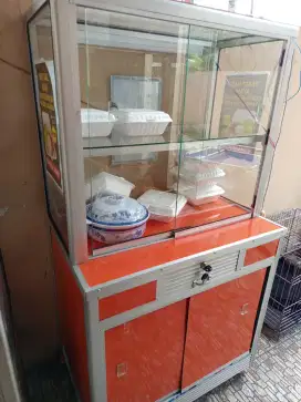 Dijual Etalase Makanan Lebar 100Cm Tinggi 75Cm baru 1 Bulan Pakai