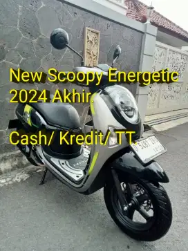 Scoopy Energetic 2024 Akhir. Pajak ON. Standar. Mulus. Cash/Kredit/TT