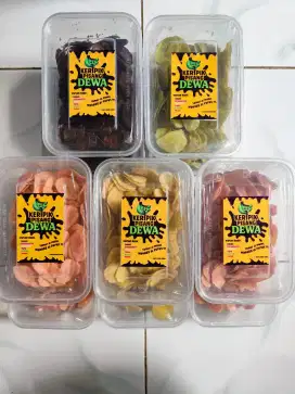 Cemilan Masa kini Banana chips Lumer