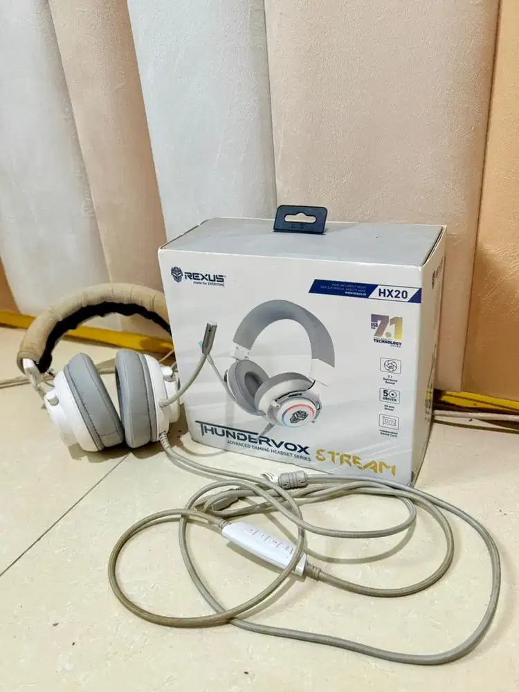 Headset Gaming Rexus HX20 Thundervox Stream RGB Garansi Original