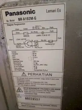 KULKAS PANASONIC 1 PINTU