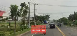 (L) Tanah Ciamik LD 100 mtr, Dpn Gerbang TOL MADIUN