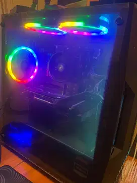 PC Gaming Fullset Ryzen 5 5600G, RX 6650 XT + Monitor AOC 24inch 165hz