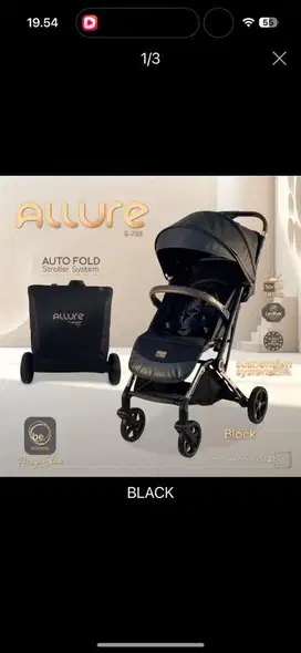 STROLLER BABY ELLE  ALLURE AUTO FOLD