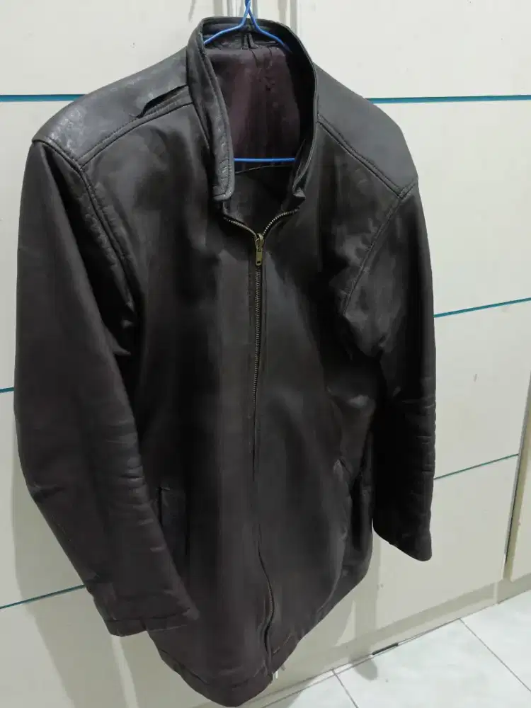 Jaket kulit asli (cowok)