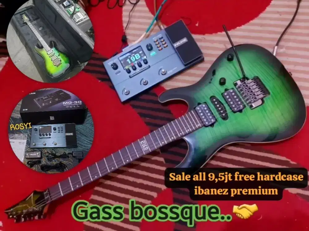 Gitar Ibanez kiko + Nux MG30 like new free hardcase ibanez premium