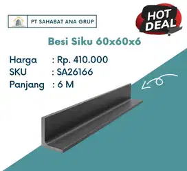 Besi Siku 60x60x6mm