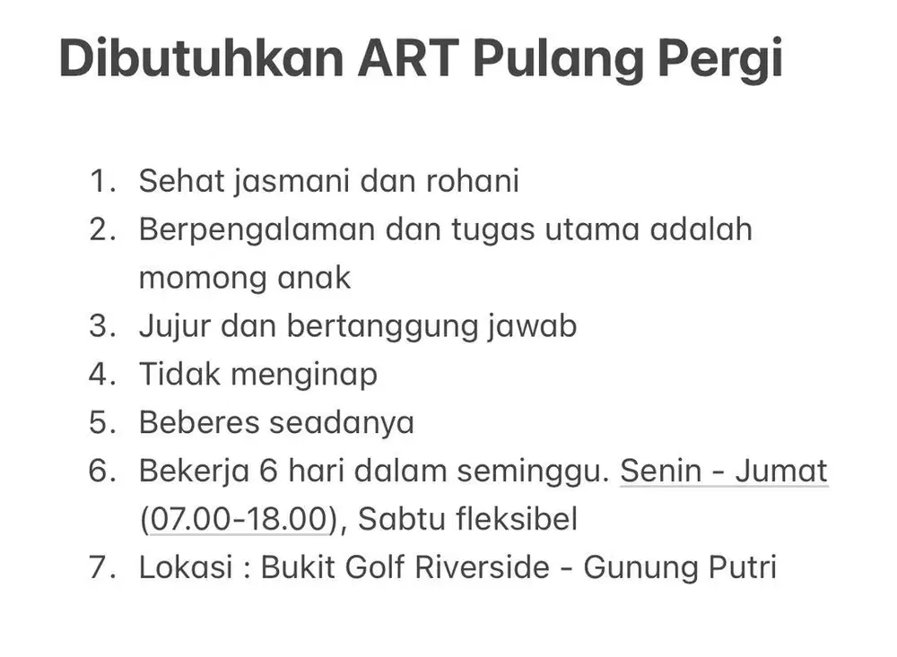 Dibutuhkan ART PP