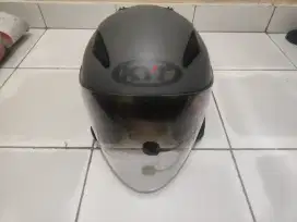 Helm kyt galaxy flat r double visor size M & Intercome zacro E1