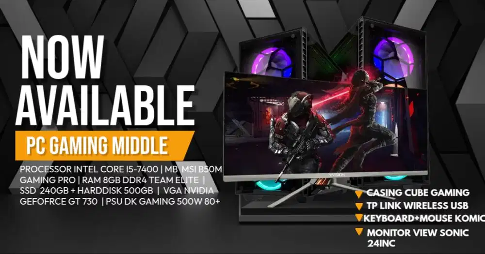 JUAL PC GAMIG MIDDLE