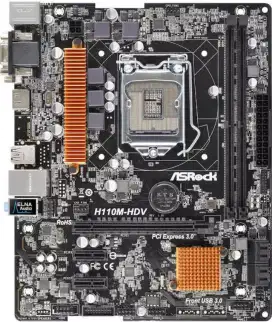 mainboard asrock h110 i3 6100 ddr4 8gb vgen