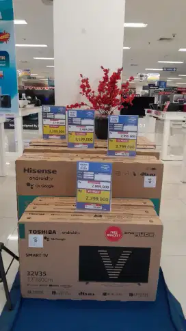 TV TOSHIBA 32-65INC QLED 4K GOOGLE TV AC 1/2&1PK