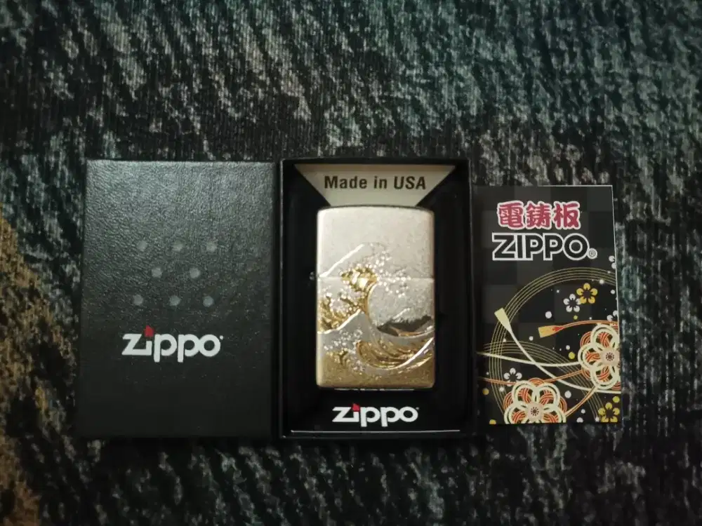 DIJUAL! ZIPPO THE GREAT WAVE OF KANAGAWA