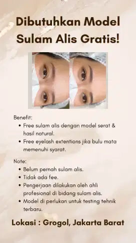 Model sulam alis gratis