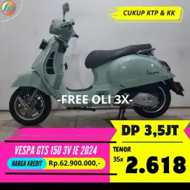 PIAGGIO VESPA GTS 150 3V IE 2024 KREDIT DP 3,5JT ANGSURAN TERJANGKAU