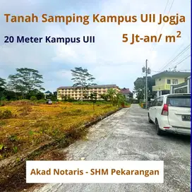 Tanah Samping Kampus UII Jogja, Cocok untuk Kost