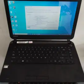 JUAL LAPTOP TOSHIBA C400-B AMD E1-6010 RAM4GB SSD128GB+HDD500GB WIN10