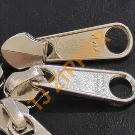 Kepala Zipper YKK nomer 5 gigi plastik Nikel - 05 CP DFL N