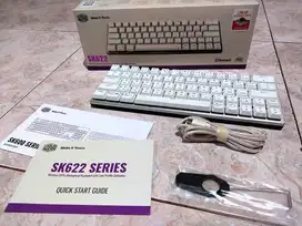 COOLER MASTER SK622 Silver White Hybrid Wireless Mechanical Keyboard