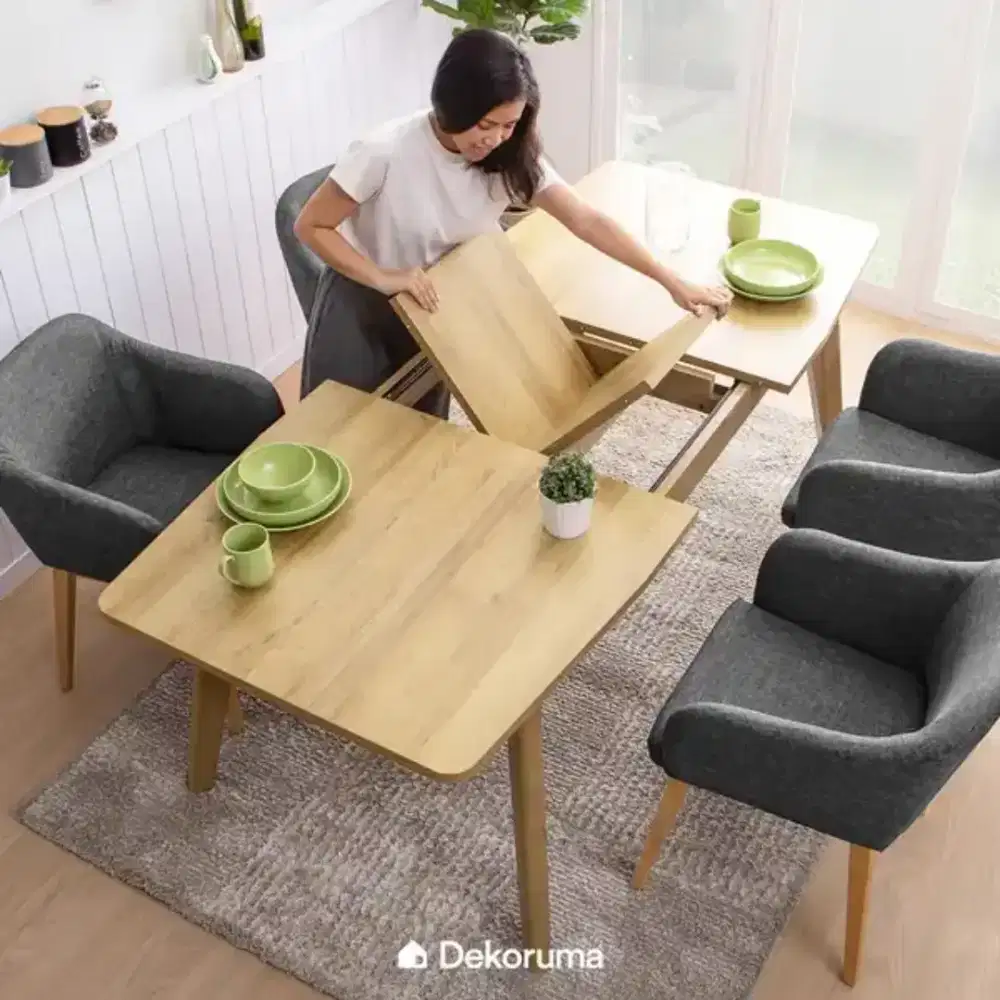 Meja Makan Extendable Setsu Dekoruma