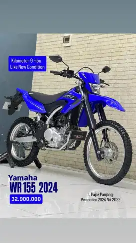 Odo 9rb Istimewa!!Yamaha WR155cc Pmk 2024 Plat Jatim Mulus-Mustika