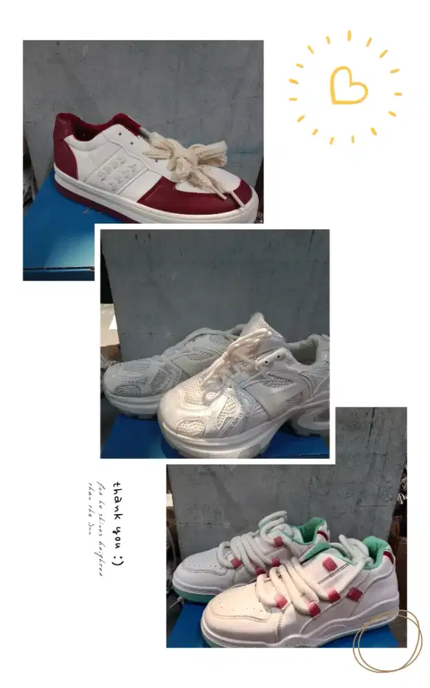 Cuci gudang sepatu sneakers & rajut