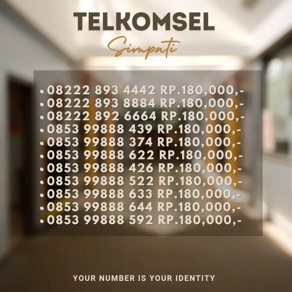 NOMOR CANTIK TELKOMSEL SIMPATI MURAH RAPI TRIPLE