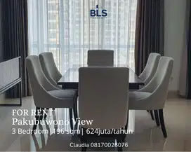 FOR RENT Apartment Pakubuwono View 3BR