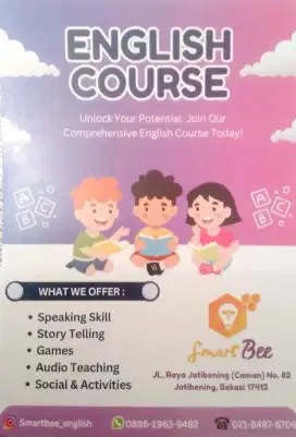 Kursus  bahasa Inggris  untuk  usia 4 s/d 12 tahun