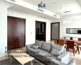 FOR RENT Apartment Pakubuwono View 3Bedroom